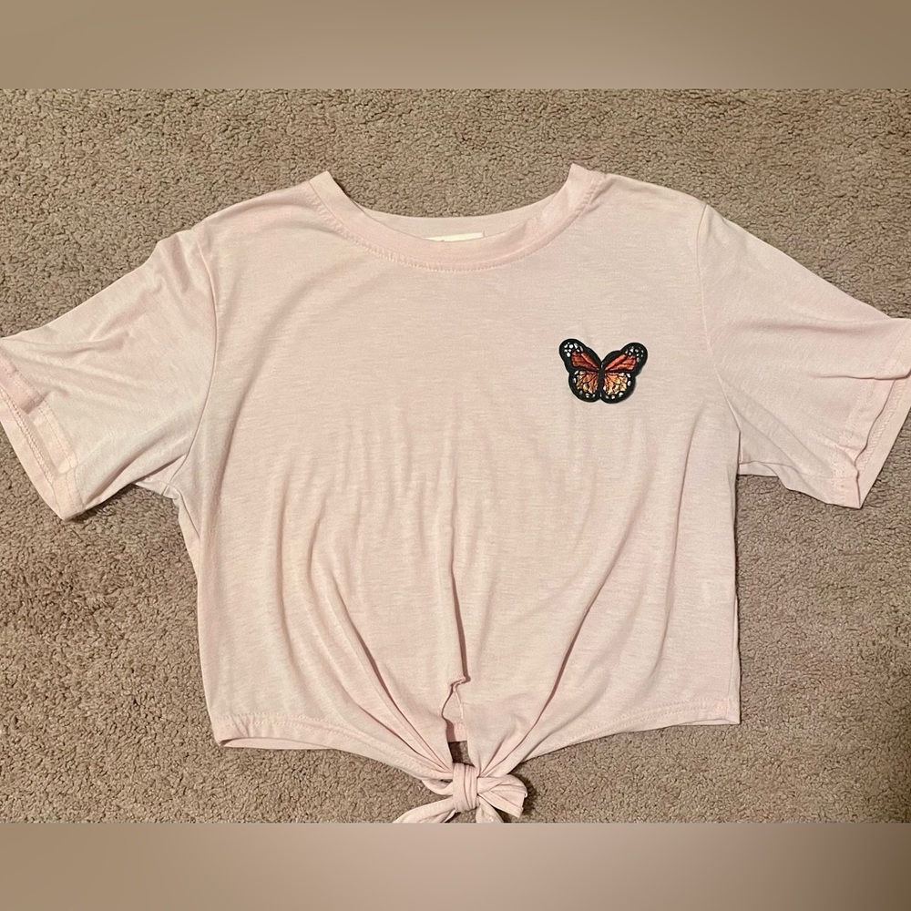 ROMWE Pink Short Sleeve Top Size Girls 6